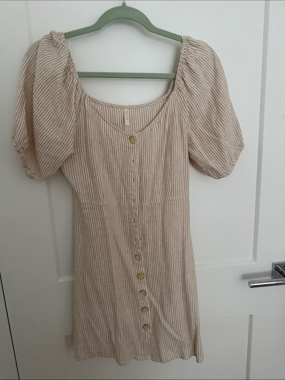 Rylee & Cru striped linen dress